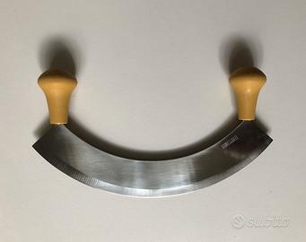 Coltello mezzaluna a lama singola e 2 manici