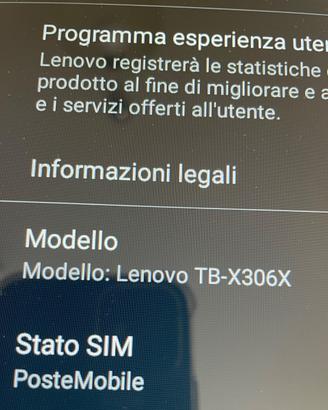 Tablet LENOVO M10 HD sim + wiifii