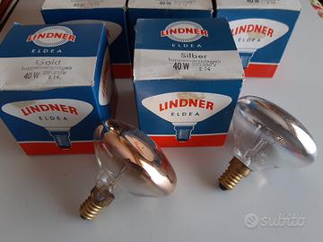 Lampadine di design cupola argentata e dorata