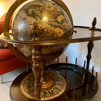 Mappamondo Bar Vintage in legno