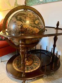 Mappamondo Bar Vintage in legno