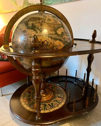 Mappamondo Bar Vintage in legno