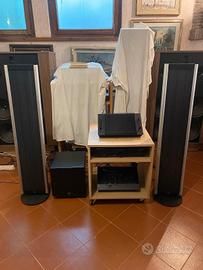 diffusori elettrostatici Final Sound con subwoofer