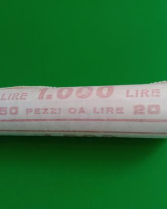 50 monete da 20 lire del 1995 FDC - rotolino