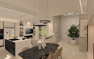 Attico con garage