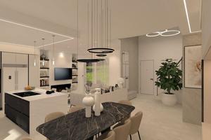 Attico con garage