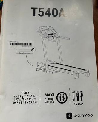 Tapis Roulant T540A