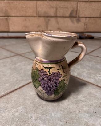 Brocca / Boccale Vintage in Ceramica Decorata