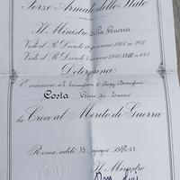 cimelo di guerra mussolini 