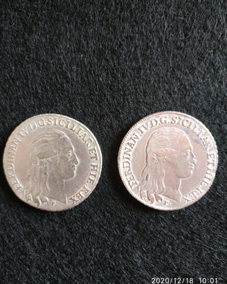 Monete argento ferdinando iv borbone r di napoli