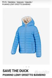 Piumino Save The Duck 4 anni azzurro