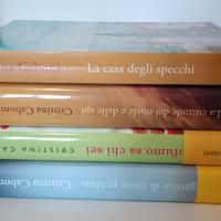 4 libri di Cristina Caboni,come nuovi!