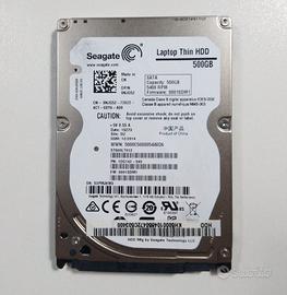 HD 2,5" Seagate 500GB 5400RPM - Laptop Thin HDD
