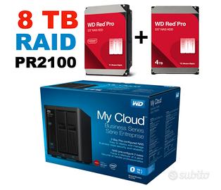 NAS Hard Disk Rete RAID 8TB WD PR2100 IMBALLATO