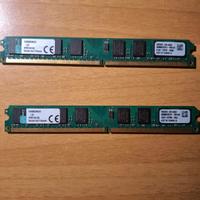 RAM Kingston KVR800D2N6 4gb(in totale) 1600mhz 