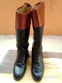 STIVALI  ALTI  DA  EQUITAZIONE  IN  PELLE  VERA