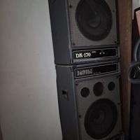 2casse e 2 aste per microfono prezzo ribassato