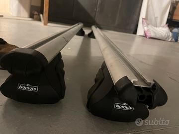 barre da tetto in alluminio norauto