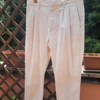 Pantalone UOMO  LiuJo panna tg46