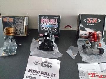 Serie motori per Car  in scala 1/8   da 21/ 28 c.c