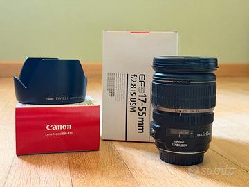 Canon EF-S 17-55mm f/2.8 IS USM con scatola