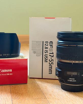 Canon EF-S 17-55mm f/2.8 IS USM con scatola