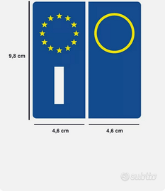 Adesivi targa - Accessori Auto In vendita a Foggia