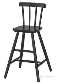 sedia Ikea junior nera