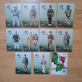 serie cartoline Alpini 150 anni