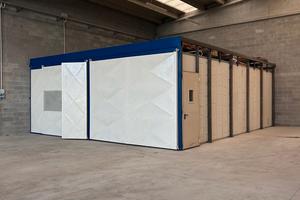 Cabina Industriale Isolata 10cm- 9,6 m 2 Moduli gr