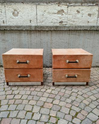 Coppia comodini design vintage