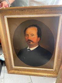 Antico ritratto firnato e datato