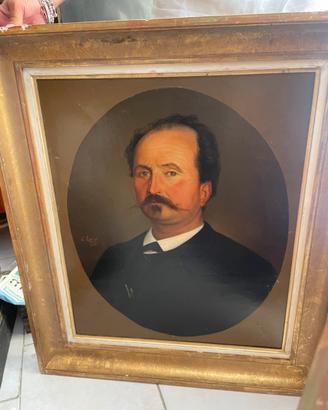 Antico ritratto firnato e datato