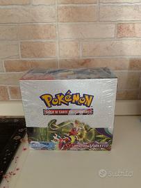Box pokemon 36 bustine scarlatto e violetto nuovo