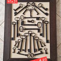 quadro con chiavi antiche