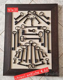 quadro con chiavi antiche