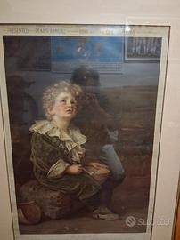 stampa del 1890 con cornice da sistemare 