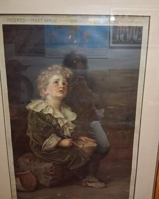 stampa del 1890 con cornice da sistemare 