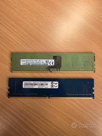 8gb (2x4gb) RAM DDR4  2933 e 2666 per PC Desktop