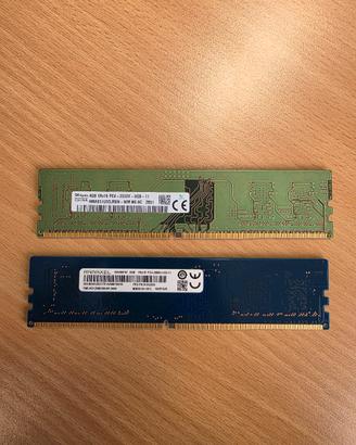 8gb (2x4gb) RAM DDR4  2933 e 2666 per PC Desktop