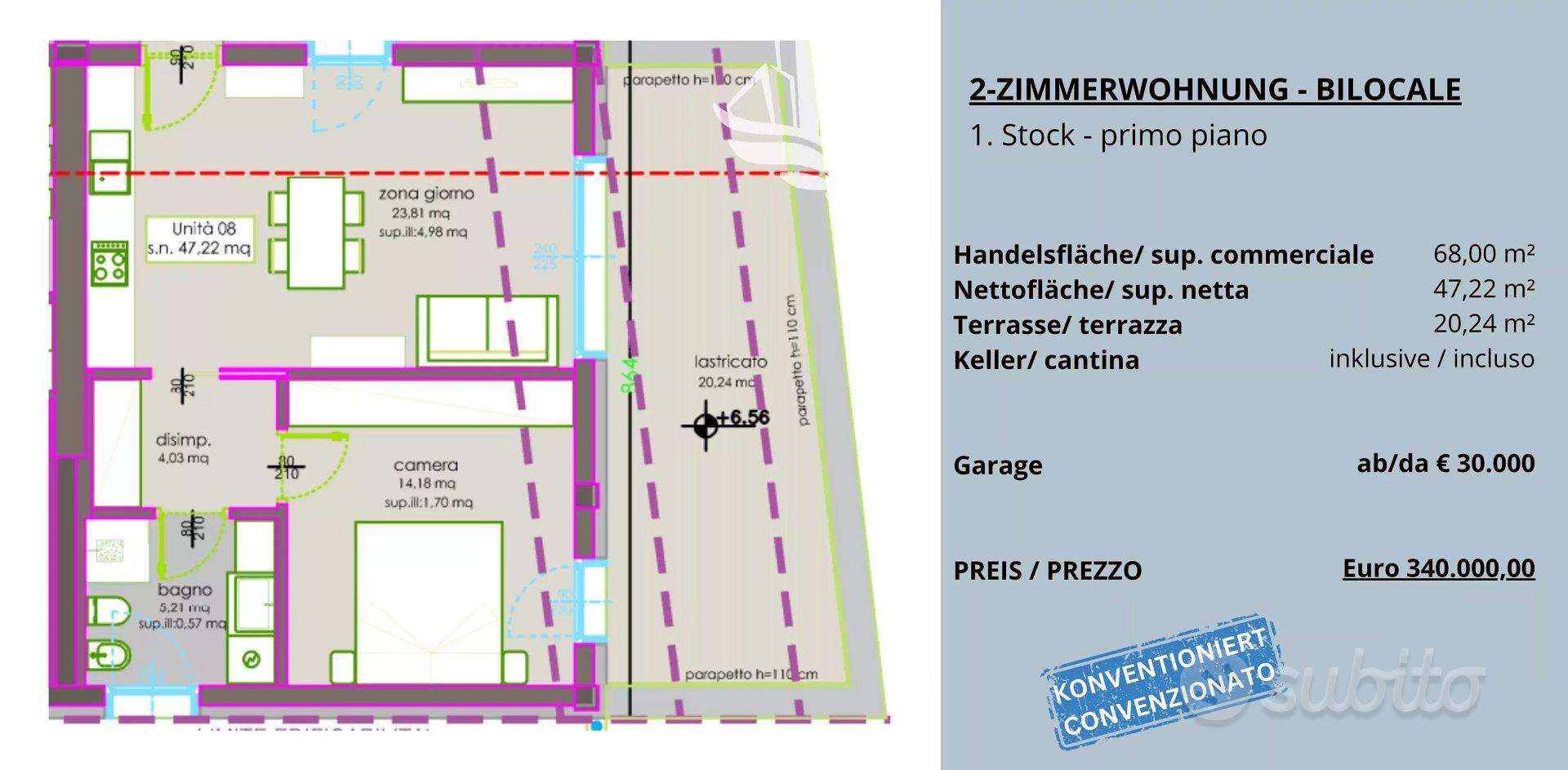 Moderni bilocali di nuova costruzione a Bolzano - Vista 5