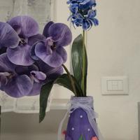 🌷 Vaso artigianale dipinto a mano – pezzo unico ♻