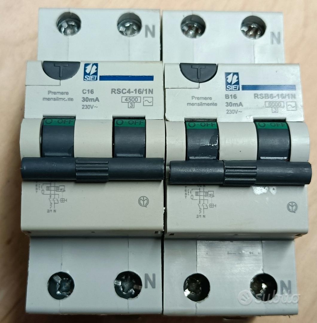 Magnetotermico differenziale compatto 16 A 30 mA - SIE