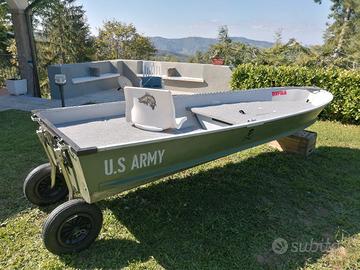 Barca in alluminio CANADIAN 370 e motore Rhino 65B