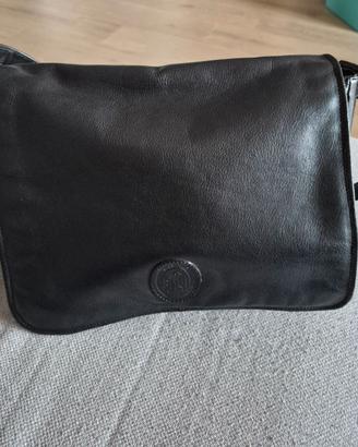Borsa a tracolla, vera pelle artigianale italiana
