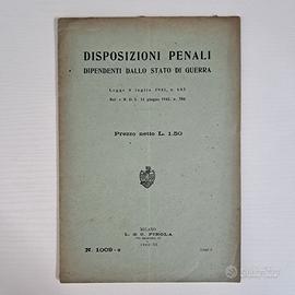 Disposizioni penali - Dipendenti dallo Stato 1942