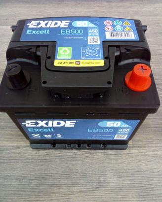 BATTERIA AUTO EXIDE EB500 50Ah NUOVA LEGGI BENE