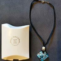 COLLANA in VETRO DI MURANO - colore AZZURRO