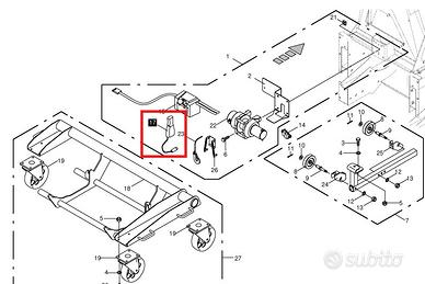 Comando manuale verricello krone 27006357