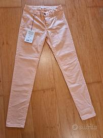 Pantaloni cotone morbido stretti Made in Italy